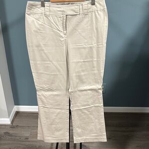 Ann Taylor Petite Curvy Fit Pants in Beige